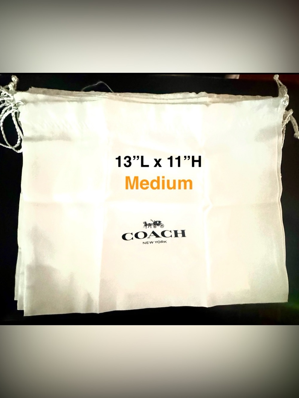 NEW MEDIUM-1  COACH AUTHENTIC DUST BAG NWOTs